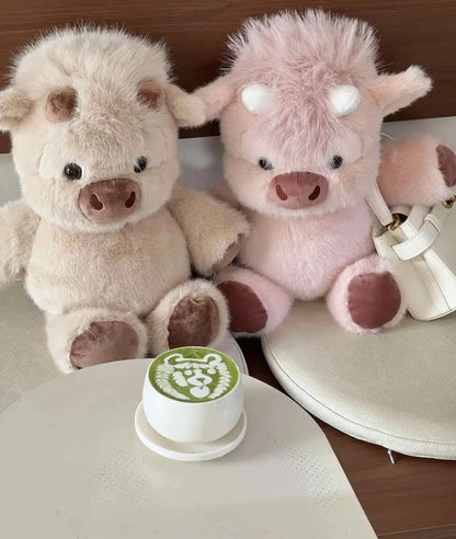 Adorable Highland Cattle Plush Toy 45cm Huggable Cow Stuffed Animal Made With Premium Soft Fabric Soothing Companion Cute Gifts